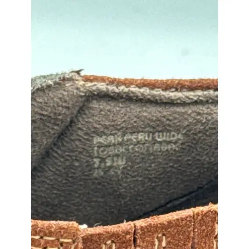 Earth Origins Womens Suede Ankle Boots With Side Zipper Closure In Brown Sz 7.5