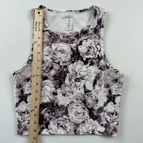 Balance Collection  Mia crop tank Purple Roses sport top Size Small