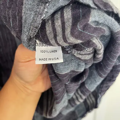 Bryn Walker Bryn Walker $168 Mirren Barcelona Tunic 100% Linen Striped Shirt Top Size Large