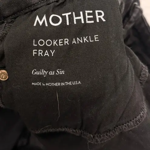 Mother Looker Ankle Fray in Guilty As Sin 31" As Seen On Kristen Stewart Black