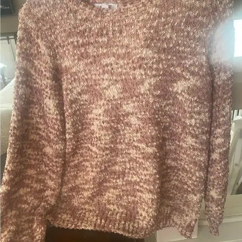 Nine West  Rose Color Long Sleeve knit Sweater. Size Large