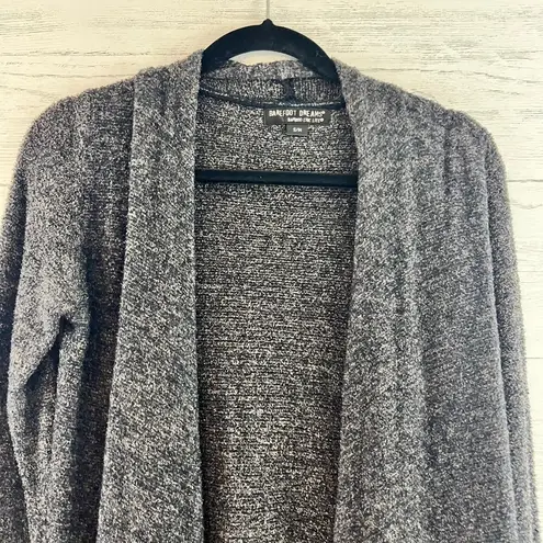 Barefoot Dreams Heather Black Bamboo Open Front Leggings Size S/M