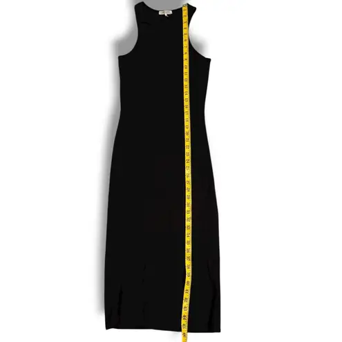 Rag & Bone Large The Essential Ribbed Tank Midi Bodycon Dress Minimalist Capsule Black