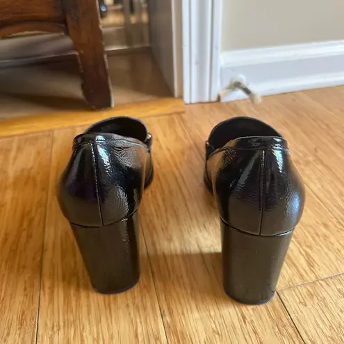 Enzo Angiolini Chic Black Heels with Metallic Accent