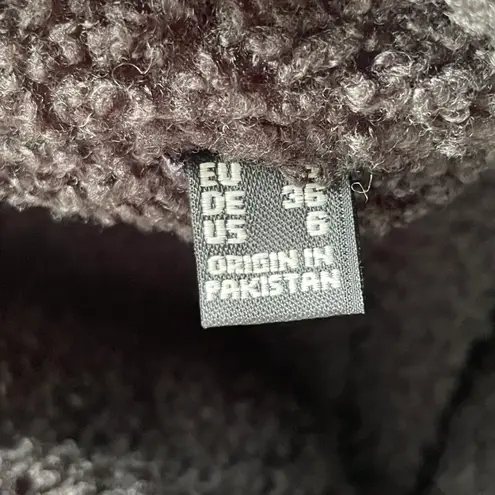 Mauritius Gila lamb leather faux sherpa lined motorcycle jacket size US 6 small