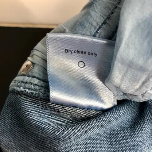 Miaou Bleached Jeans Indigo Blue & White Denim Gradient Ombré Tie Dye size 30