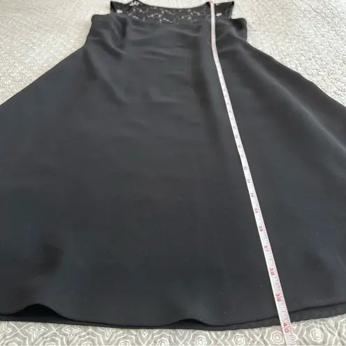 Jones Wear A-Line Empire Black Lace Jeweled Cocktail Party Midi Dress Size 6