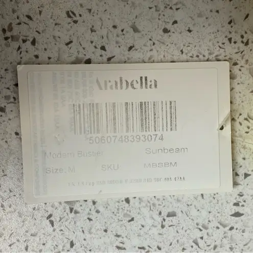 NWT Arabella London The Modern Bustier Bra Women's Size Medium Sunbeam yellow