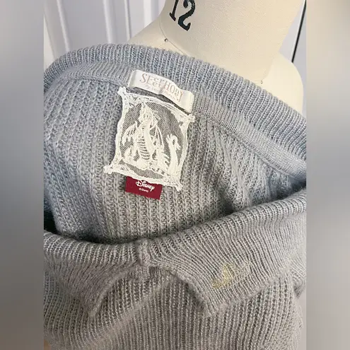 Secret Honey Aurora Disney Sleeping Beauty Sweater Gray