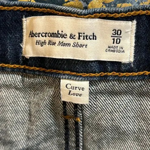 Abercrombie & Fitch  high rise fly button mom shorts curve love size 30