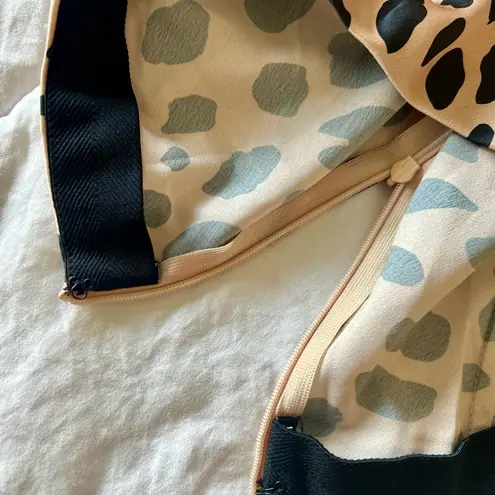 Cheetah Print Women's Satin Midi Skirt Multiple