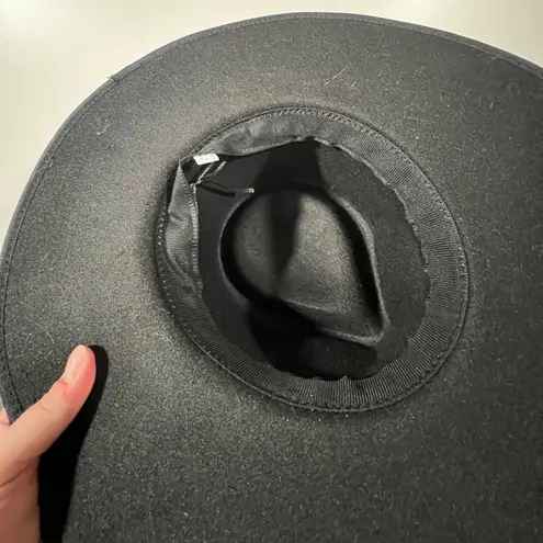 Felt Black Wide Brim Hat Boutique Witchy Aesthetic