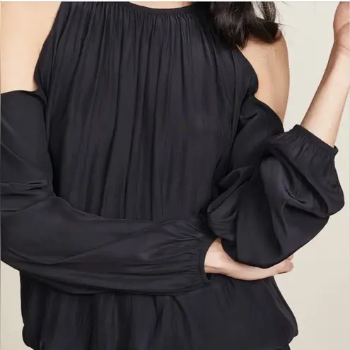 Ramy Brook Lauren Cold Shoulder Mini Dress in Black Small