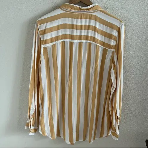 American Eagle  Oversized Vertical Stripe Preppy School Girl Shirt Small