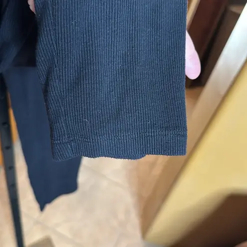 Soma Cool Nights + Days Ribbed Leggings Black Size Medium