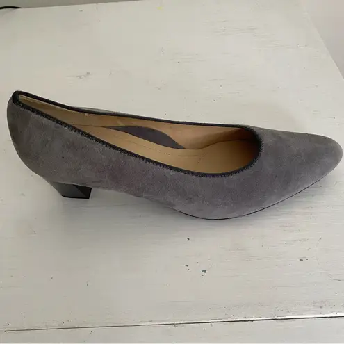 ARA Luftpolster Gray Suede Leather Pump in US 10 Office Career Minimalist