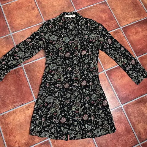 Johnny Was Intricate Embroidery Floral Coat