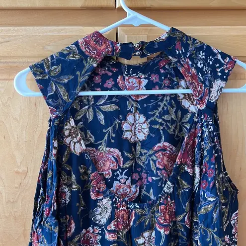 Angie  Navy Floral Dress