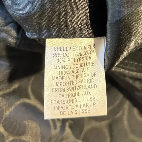 MILLY Jacquard 3D Floral Ruffle Flounce Black Skirt Women’s Sz 6 🧡 Black