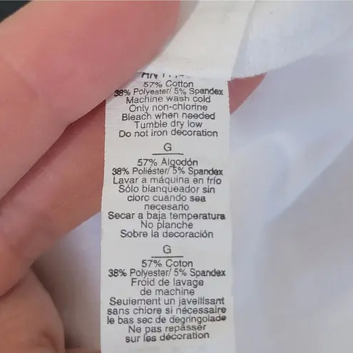 Death Science Minnie Tank White Large Babydoll Biker Chopper Motorcycle