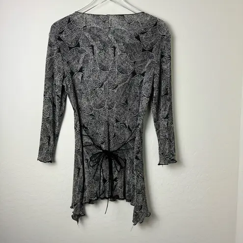 Connected Apparel Vintage Ribbed Dressy Top