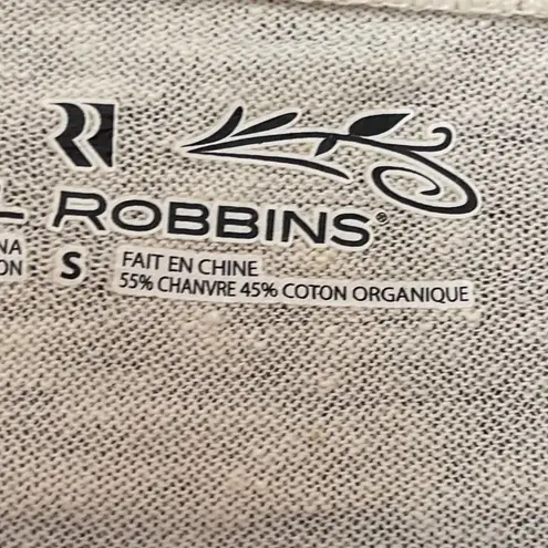 Royal Robbins lagenlook cream hemp and organic cotton button wrap tunic jacket