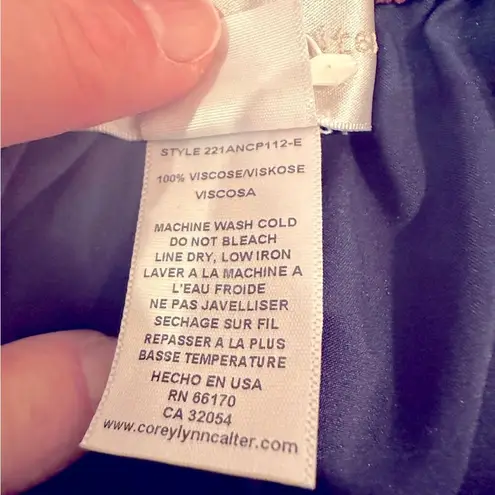 Corey Lynn Calter Shorts Women's XS Jordan Blue Rust High Waist Giraffe Lined