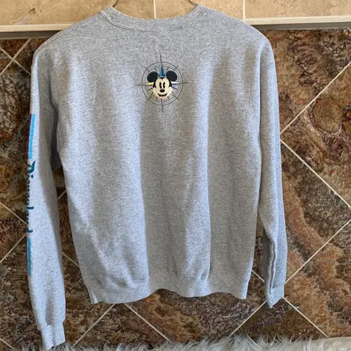 Disney  Parks Discover the Magic Gray Crewneck Pullover Sweatshirt Size M