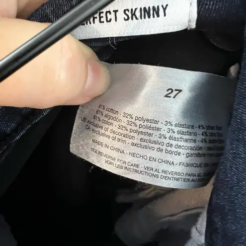 William Rast Dark Wash Studded Skinny Jeans Size 27