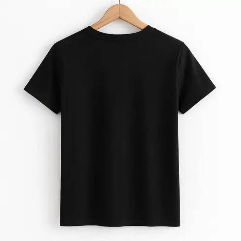 Nicki Minaj Pop Art Graphic T-Shirt | Black Multicolor Tee | Size M