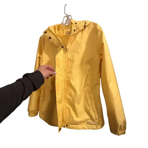 Avalanche Outdoor Supply Company Yellow Hooded Rain Jacket Women's Small