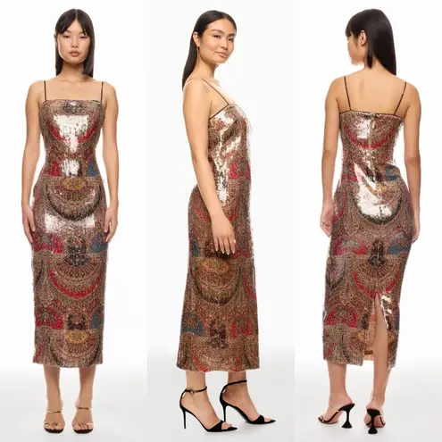 Veronica Beard NWT Leda Dress in Size 6 Red Multi