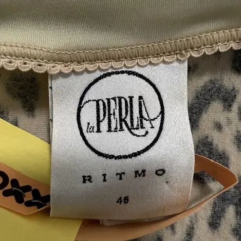 La Perla Ritmo Corset Padded Underwire Bustier Leopard Top Italy Women’s 46/S