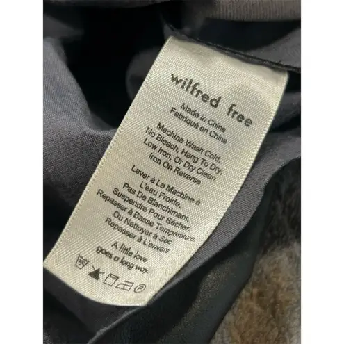 Wilfred Free Women's Black Faux Leather Mini Skirt XXS A-Line Short Belted