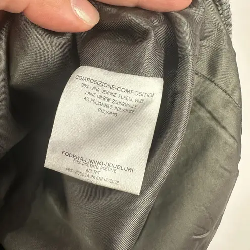 Alexander McQueen Skirt 40 Gray Wool Tweed Minimalist Quiet Luxury Academia