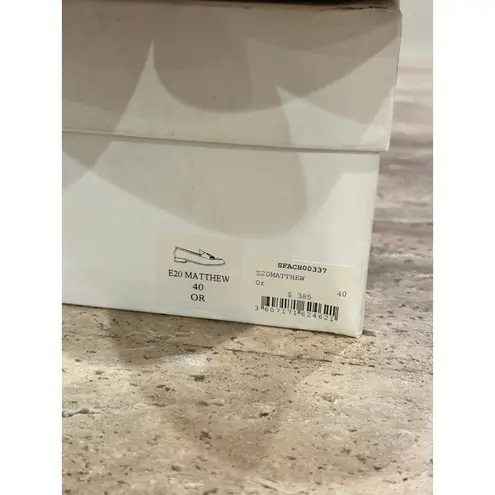 Sandro NEW Matthew Metallic Leather Loafers Gold size 40 / 9.5