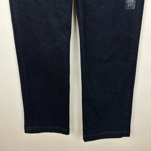 J.Crew  Tall Soft Denim Trouser Signature Stretch Wide Leg High Rise US 27 NWT