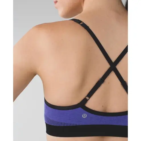 Lululemon  Hold Your Om Bra II Heathered Iris Flower Size XXS