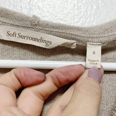 Soft Surroundings Siesta Soft Tunic Tan Sweater