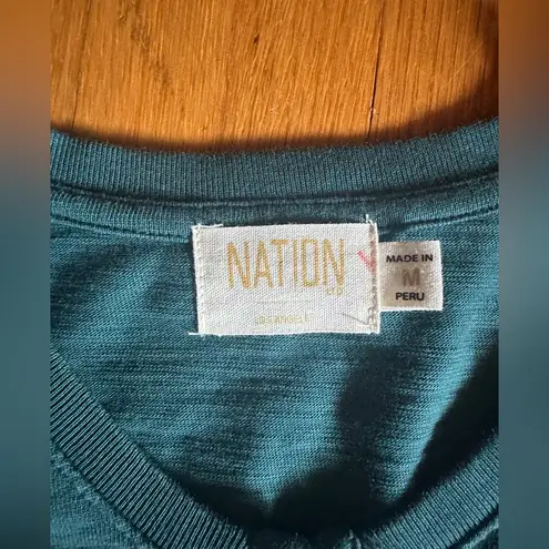 Nation Ltd Talli Flounce Mini Dress in Deep Teal, Size M, NWT