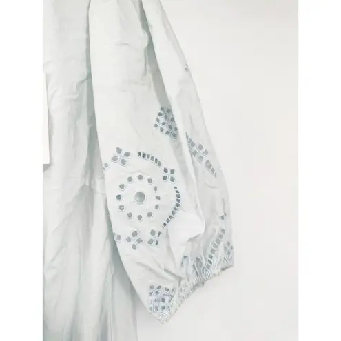 Ganni Broderie Anglaise Mini Dress Blue Size 38 (US 6)