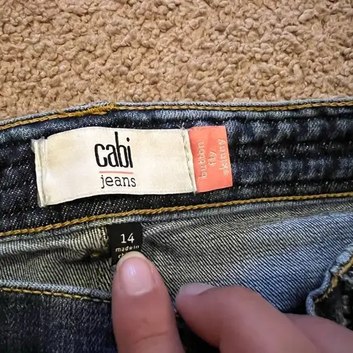 CAbi  high rise button fly jeans 14