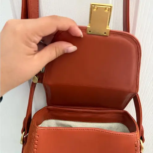 Brand new Sancia the Mini Milla Jet Set leather Bag in Cognac Brown