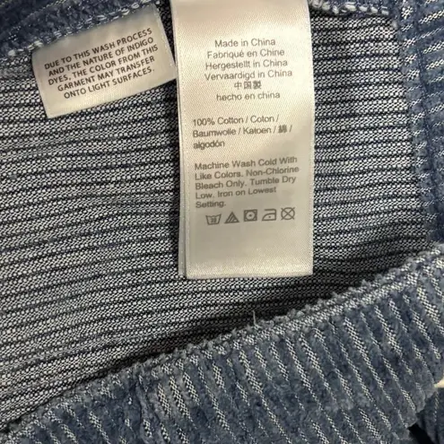 J.Crew Womens Tie waist camp pant in indigo dyed corduroy Size M Blue Size M