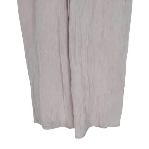 JM Collection Women's Wide Leg Gauze Pants in Lilac Sky size 1X NWT 100% Cotton