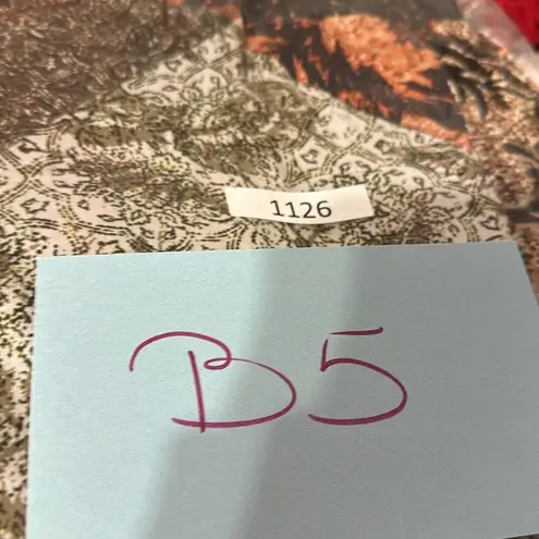 Johnny Was Mabel Silk Velvet Palazzo Pants Wide Leg Elastic Waist Printed XS