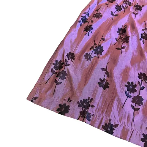 Dawn Joy Retro Y2K 2000s Sheath Mini Dress Floral Print Party Size Medium NWT Purple