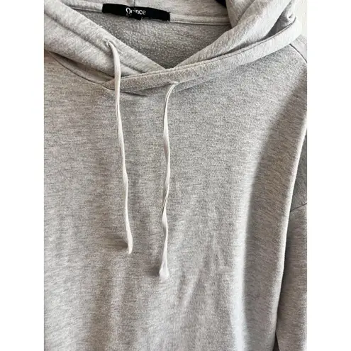 QUINCE SuperSoft Fleece Pullover Hoodie in Heather Grey