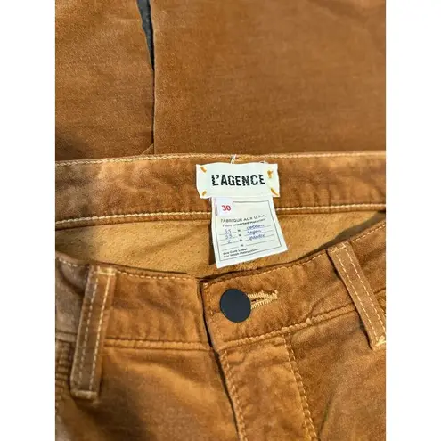 L'Agence Women Jeans Bark Copper High Rise Marguerite Skinny Stretch USA Size 30