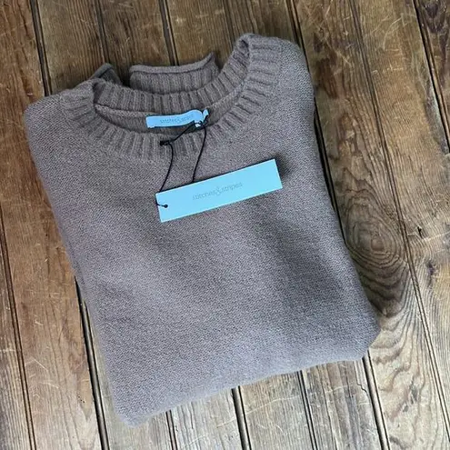 Revolve Women’s  Stitches and Stripes crew neck sweater brown NWT new size med